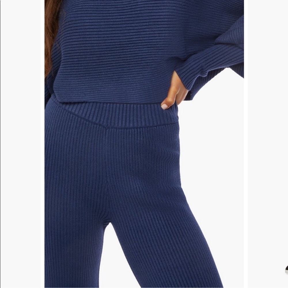 JustFab-Ankle Length Ribbed Pants - Picture 12 of 15